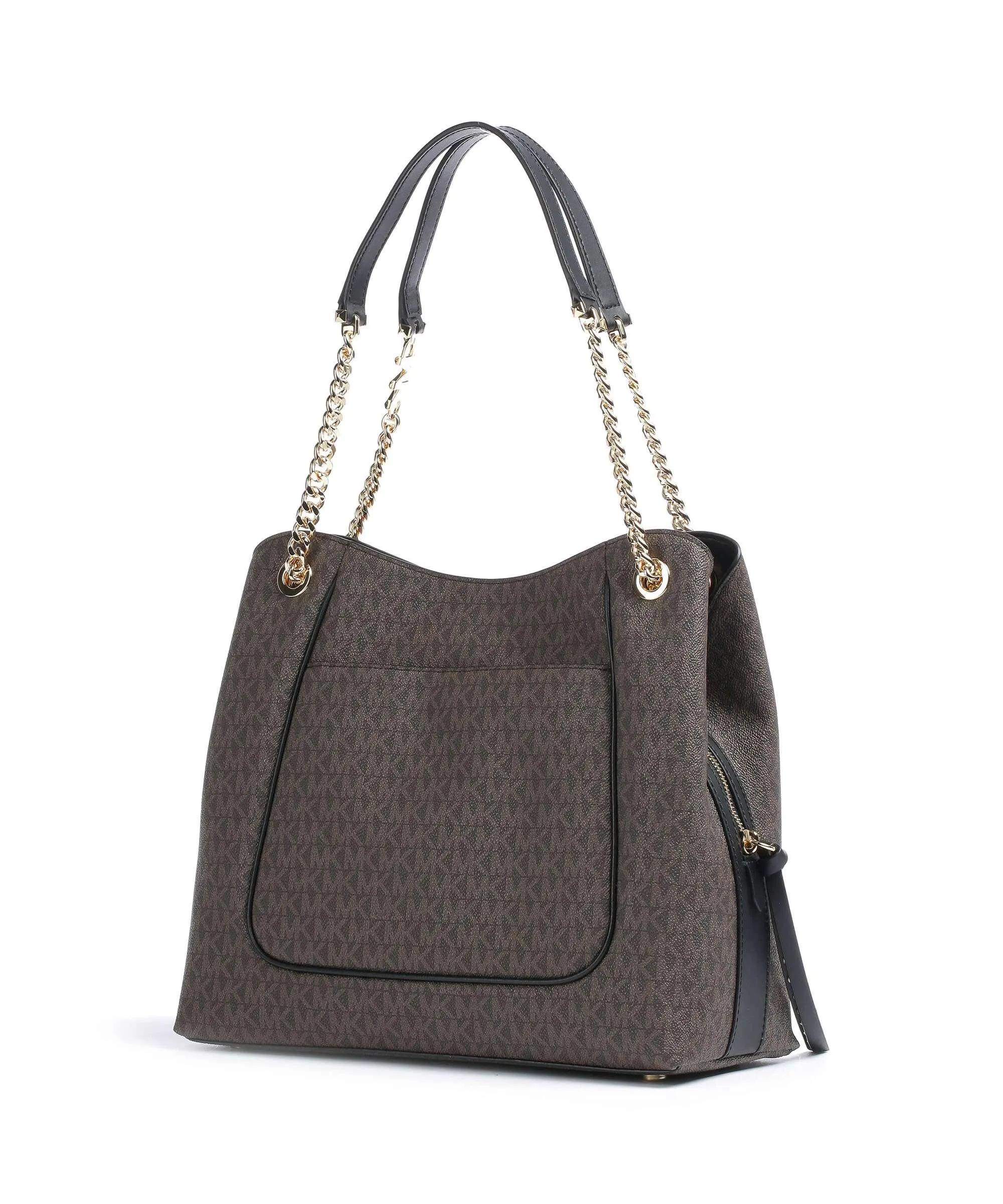  Michael Kors Piper Borsa hobo tela marrone scuro  