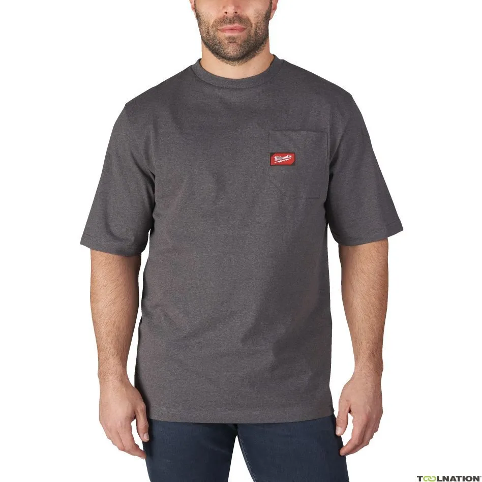 Milwaukee Accessori 4933478232 WTSSG-M T-shirt da lavoro a maniche corte grigio