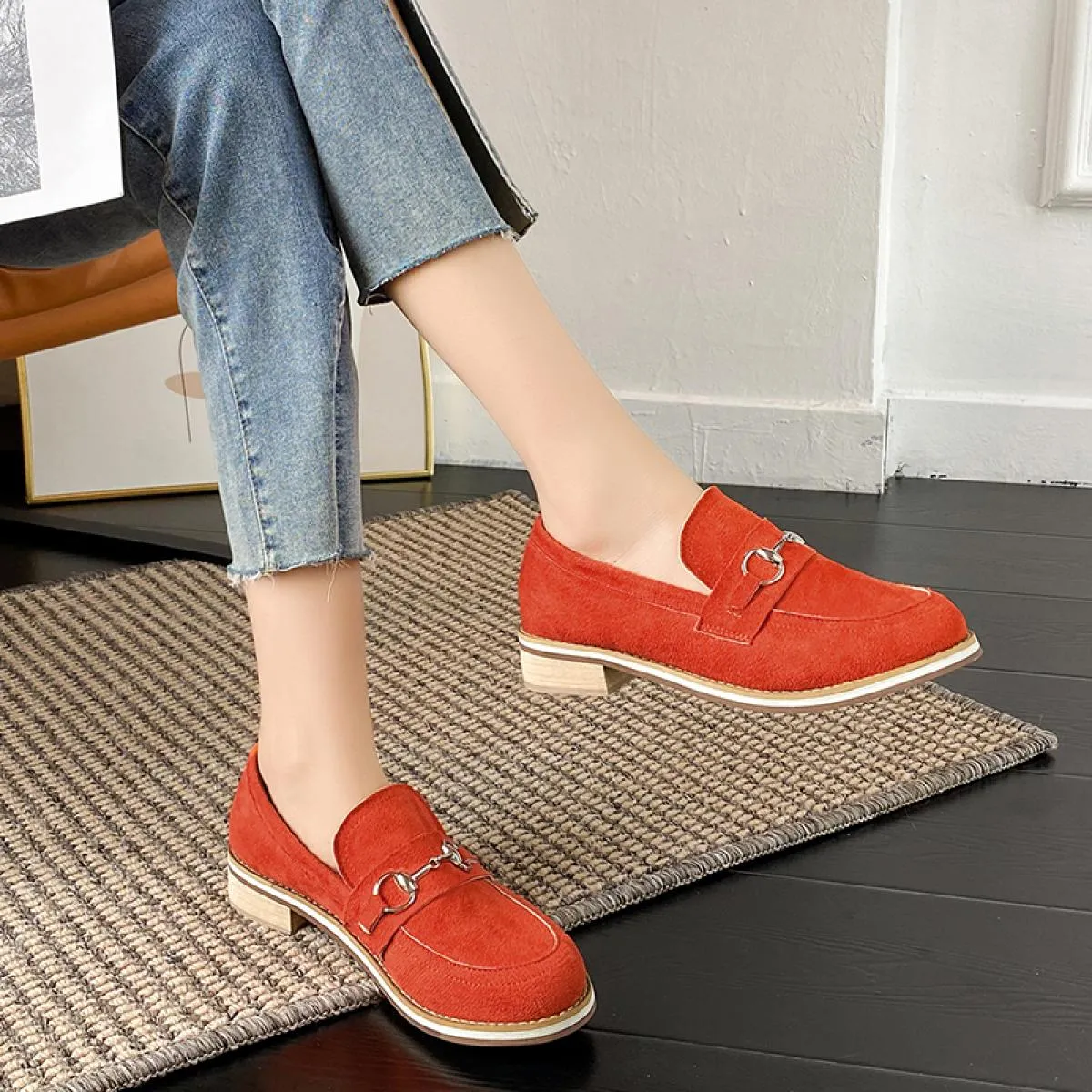 Mocassini da donna popolari primaverili Qualità Kids suede Lock Fringe Decor Scarpe basse Donna Summer Walk Ballerine Scarpe cas