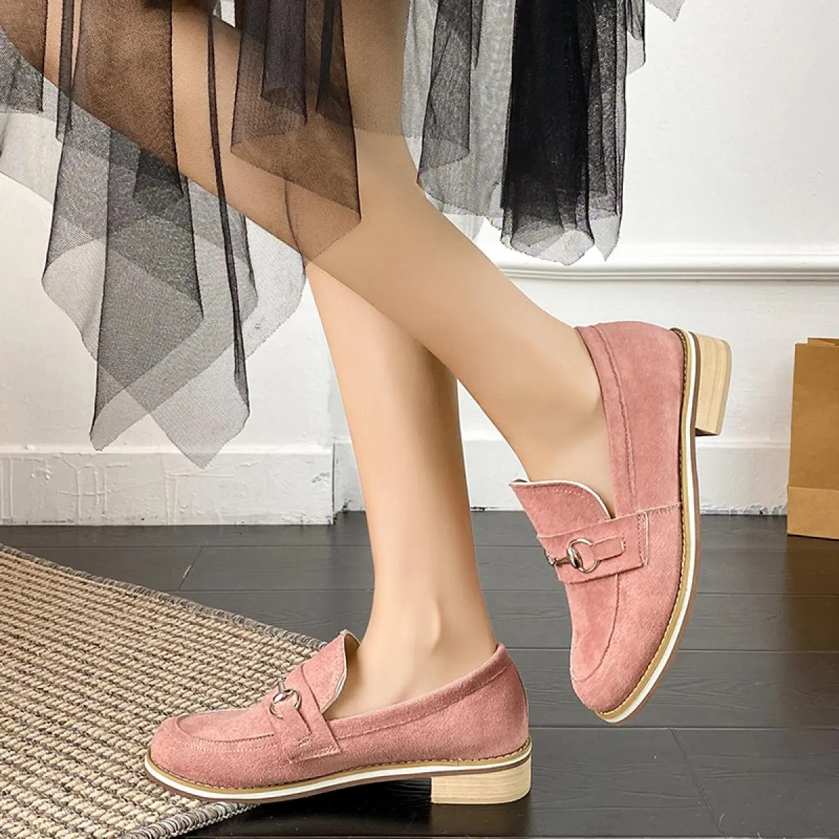 Mocassini da donna popolari primaverili Qualità Kids suede Lock Fringe Decor Scarpe basse Donna Summer Walk Ballerine Scarpe cas
