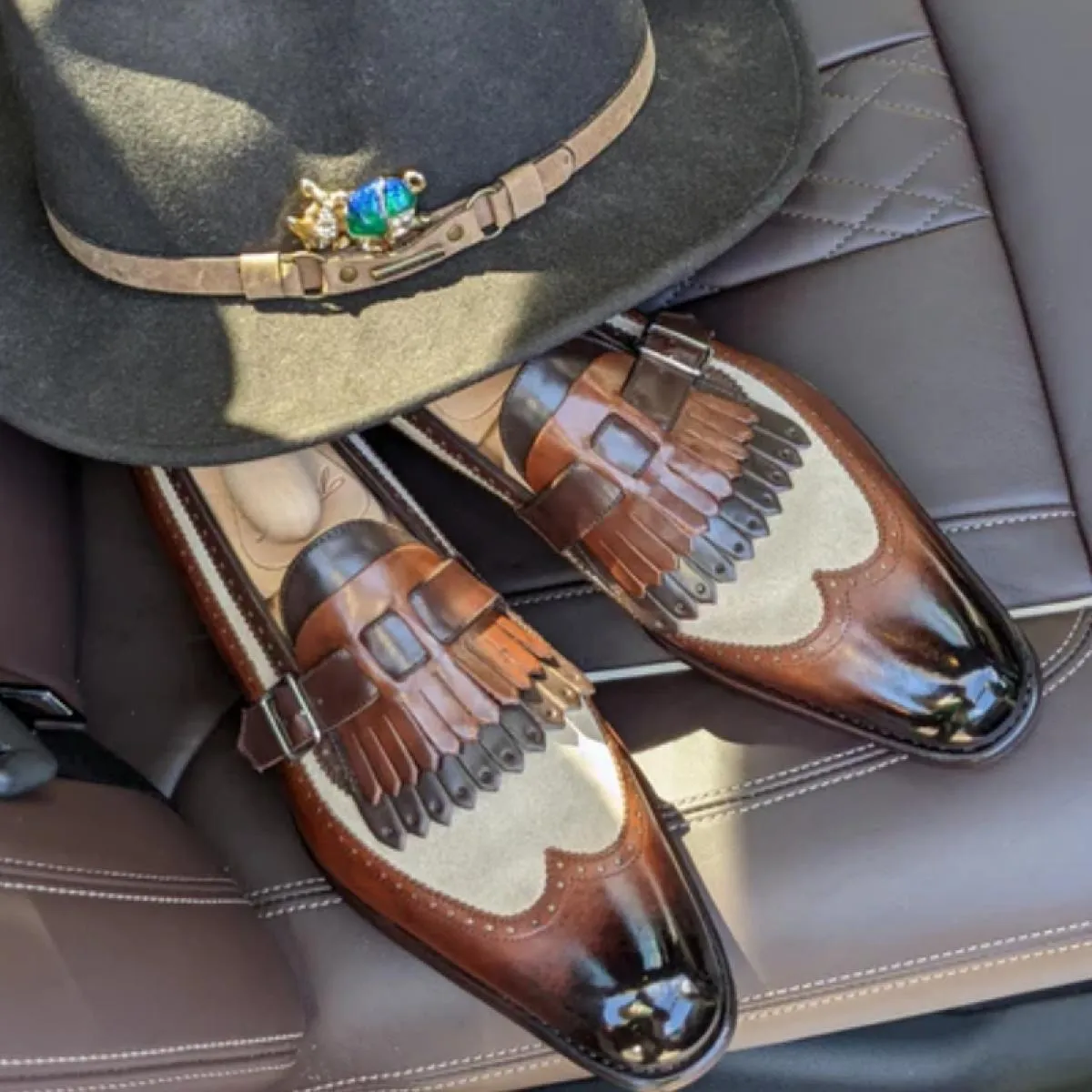 Mocassini da uomo Nappe Scarpe formali da sposa Punta tonda Slipon Primavera / autunno Scarpe da uomo d'affari Spedizione gratui