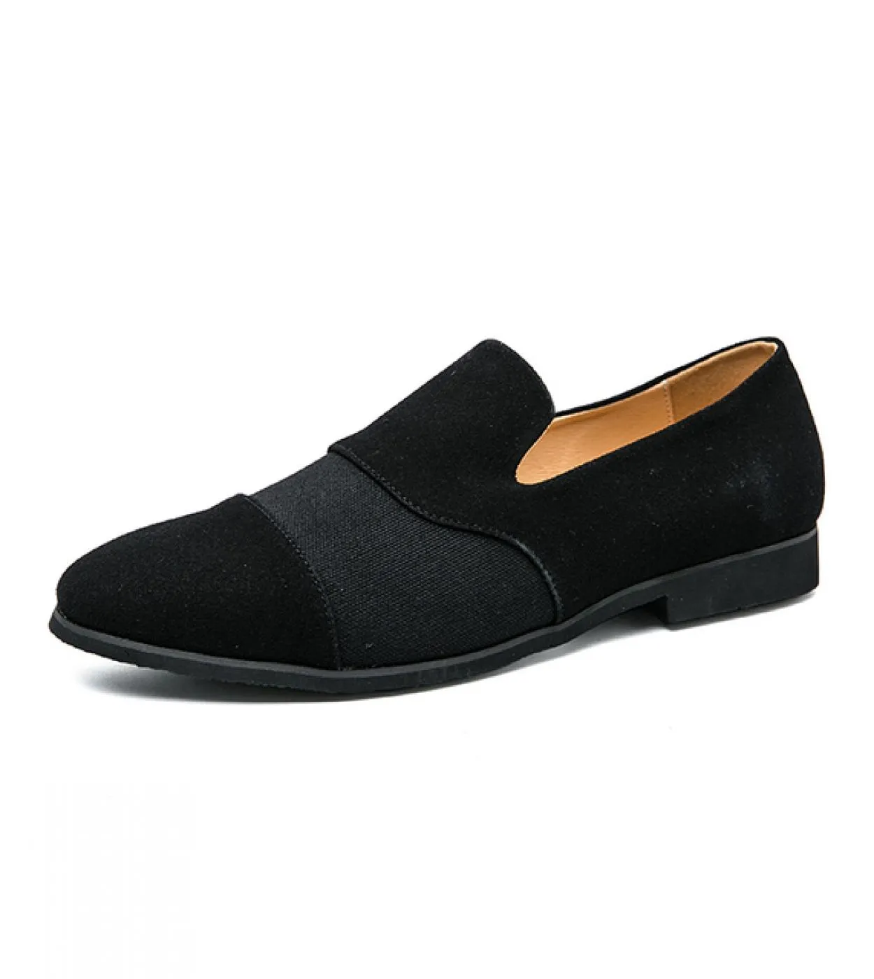 Mocassini Scarpe da uomo Tinta unita Pelle scamosciata artificiale Cuciture a tre sezioni Moda Comode scarpe eleganti casual da