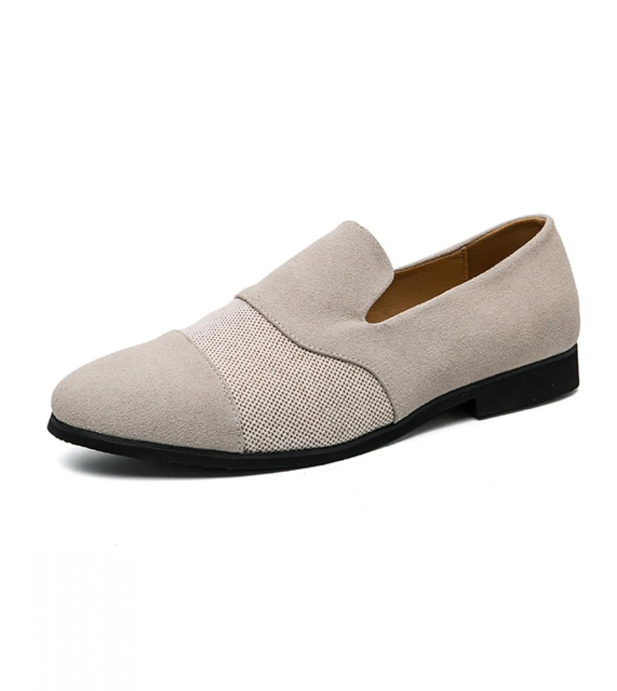 Mocassini Scarpe da uomo Tinta unita Pelle scamosciata artificiale Cuciture a tre sezioni Moda Comode scarpe eleganti casual da