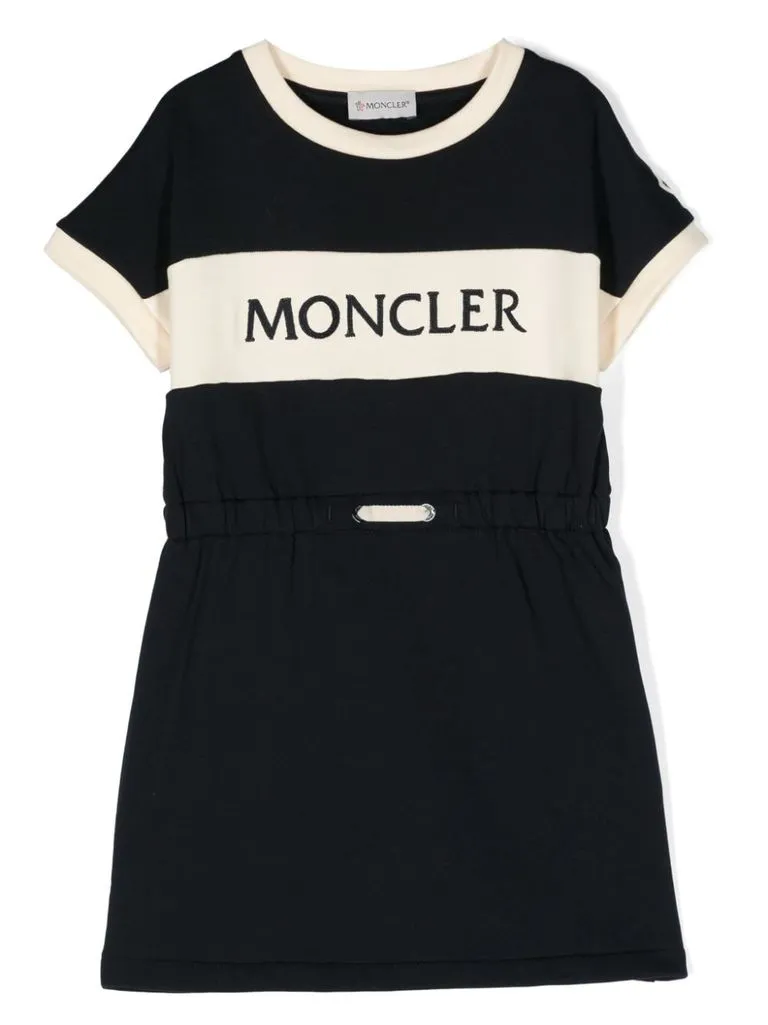 moncler Abito logo ricamato