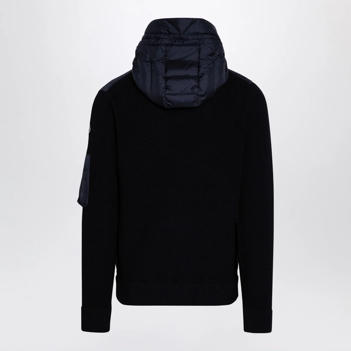 Moncler Blue Impied Zip Seltshirt