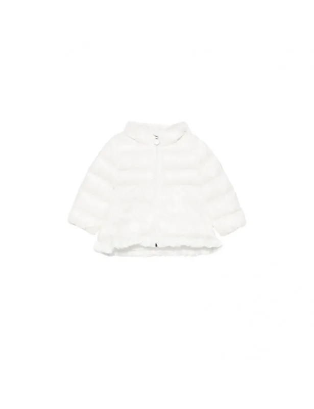 MONCLER     Giubbino Odile bianco con logo Moncler