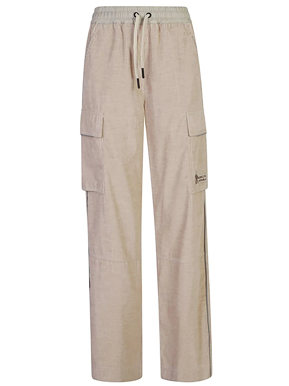 Moncler Grenoble-Pantaloni con applicazione