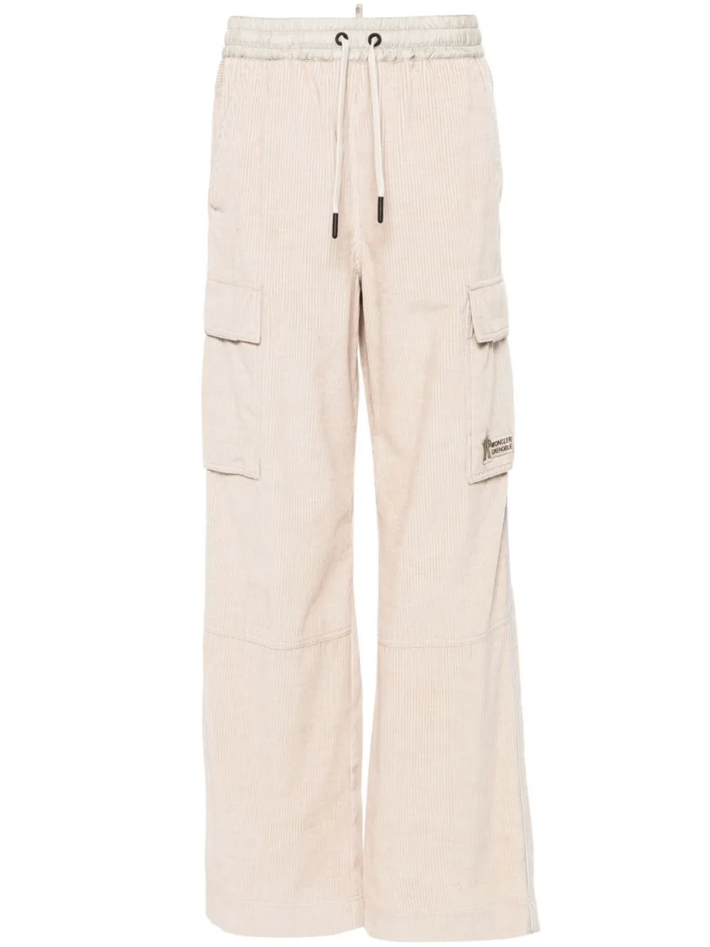 Moncler Grenoble-Pantaloni con applicazione