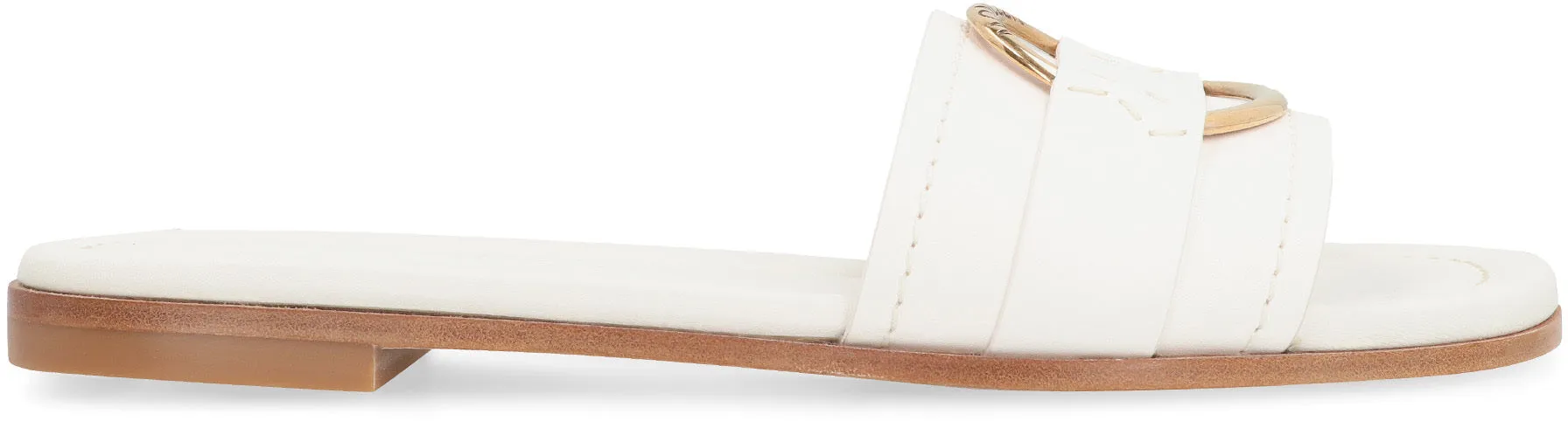 Moncler Slides Bell in pelle