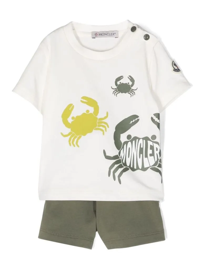 moncler Tuta stampa granchi