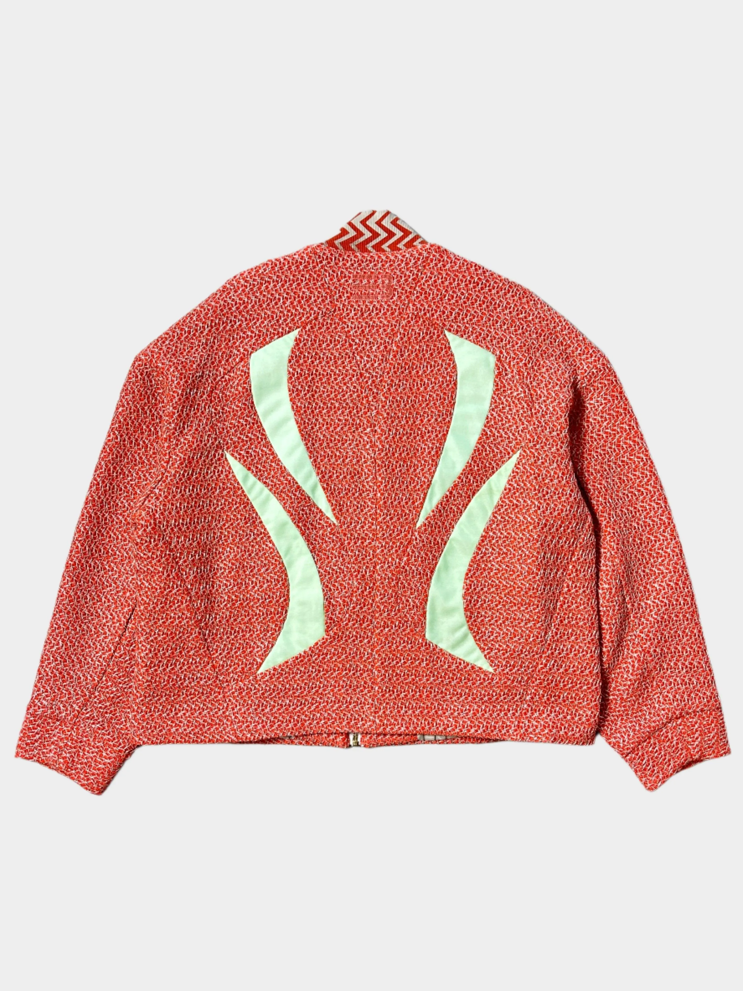 Monica Short Jacket Flame Basket Weave