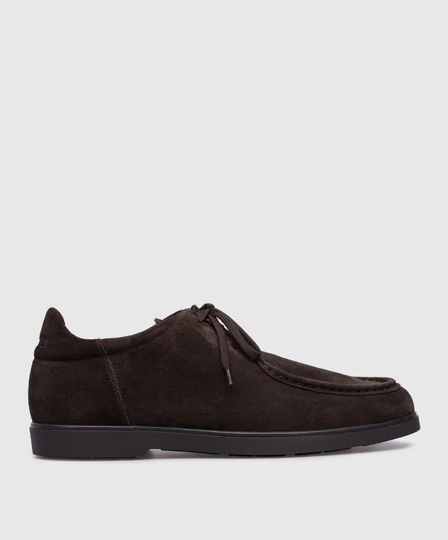 MooRER Scarpe derby OPPI in pelle scamosciata marrone OPPIP5