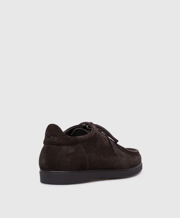 MooRER Scarpe derby OPPI in pelle scamosciata marrone OPPIP5