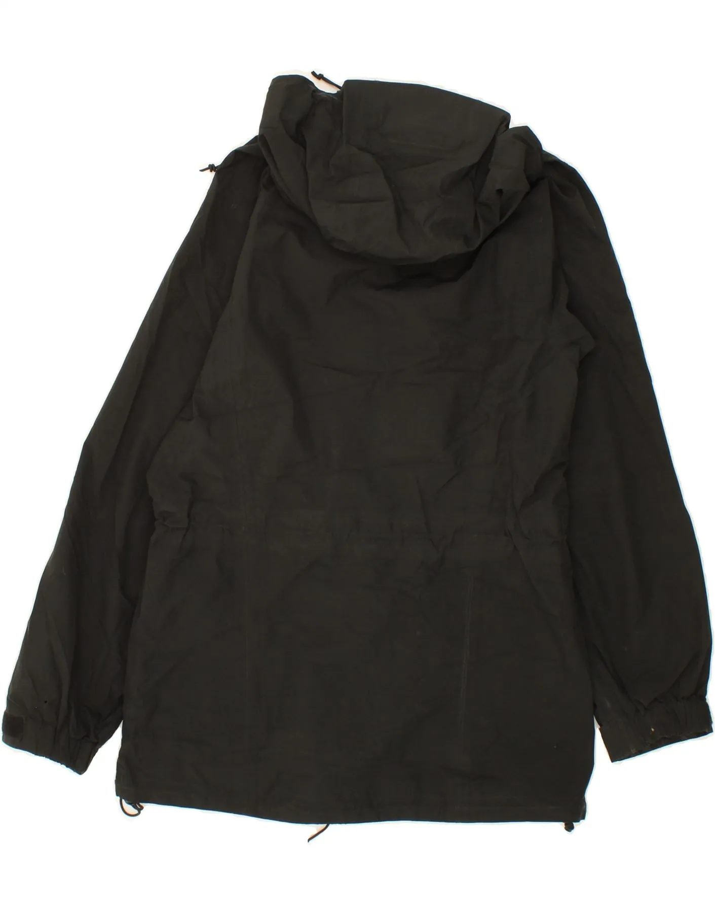 MOUNTAIN EQUIPMENT Womens Hooded Rain Jacket UK 10 Small Black Nylon