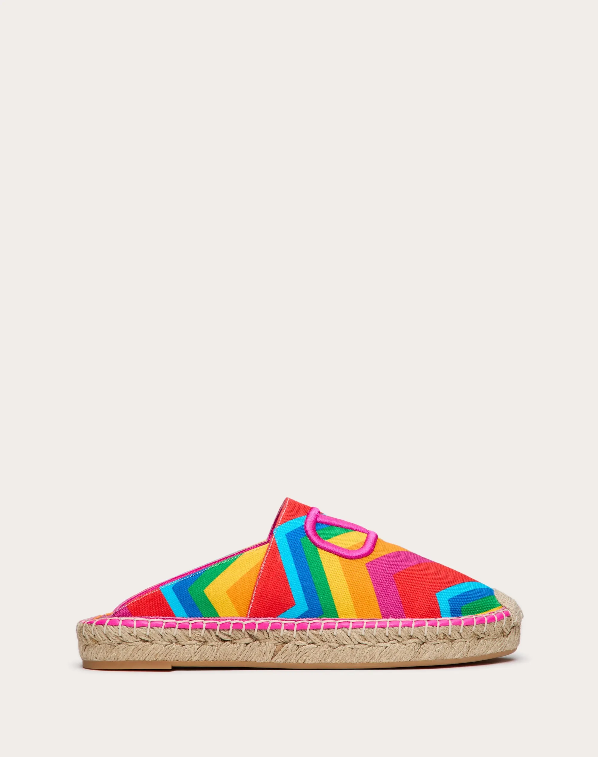 MULE VALENTINO GARAVANI ESCAPE IN CANVAS CON STAMPA CHEVRON24 25MM