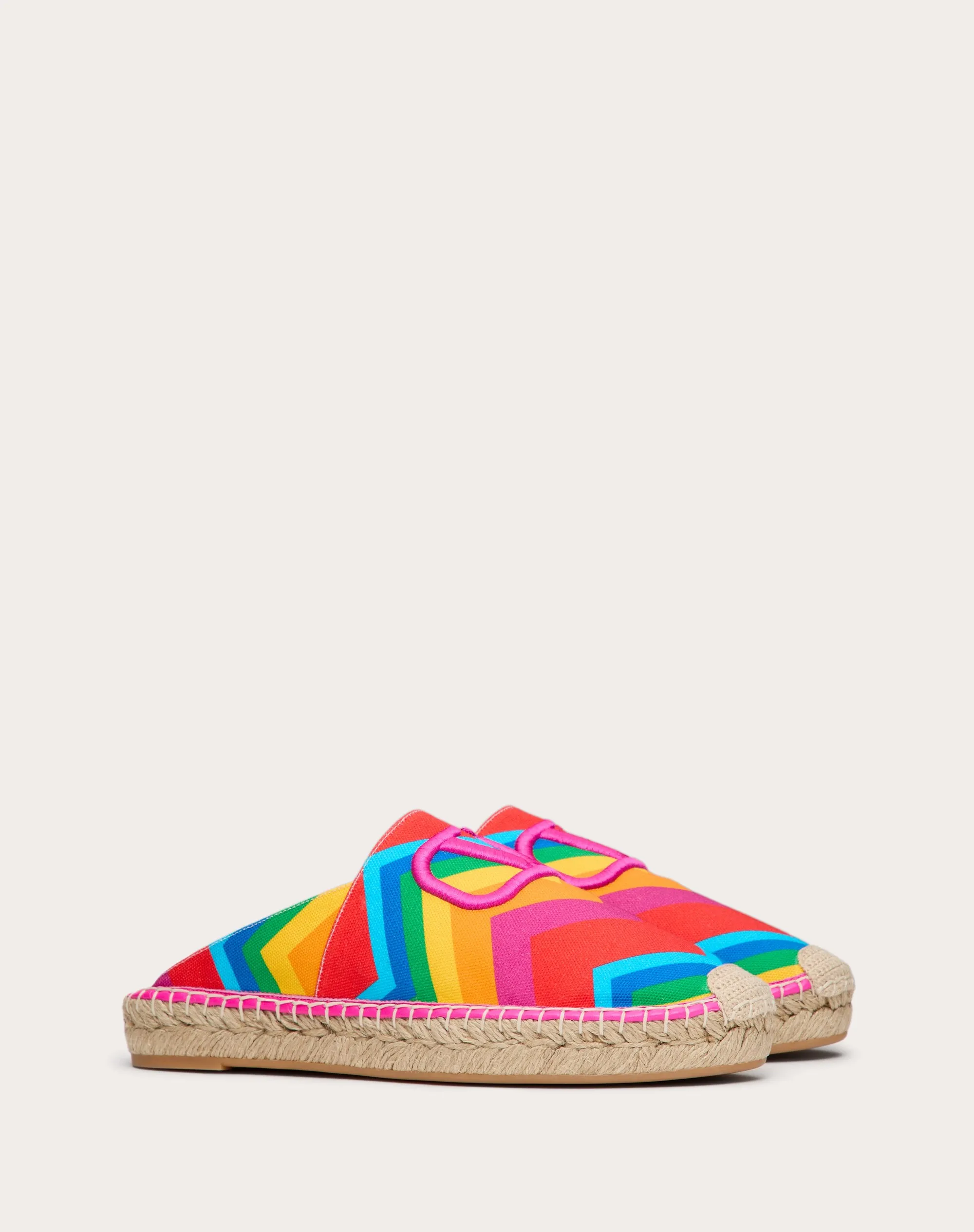 MULE VALENTINO GARAVANI ESCAPE IN CANVAS CON STAMPA CHEVRON24 25MM