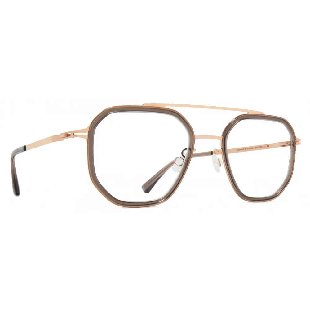 Mykita - Satu - Lite - Champagne Oro Cenere Trasparente - Metal Glasses - Occhiali da Vista - Mykita Eyewear