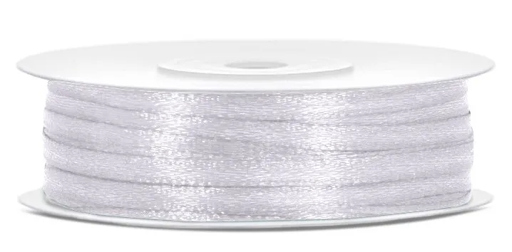 Nastro in raso bianco 50m x 3mm