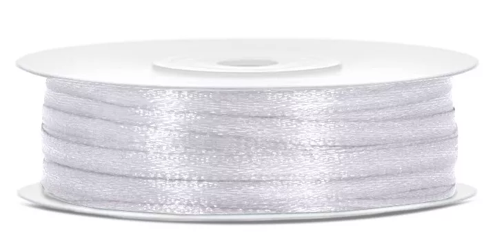 Nastro in raso bianco 50m x 3mm
