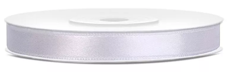 Nastro regalo in raso bianco 25m