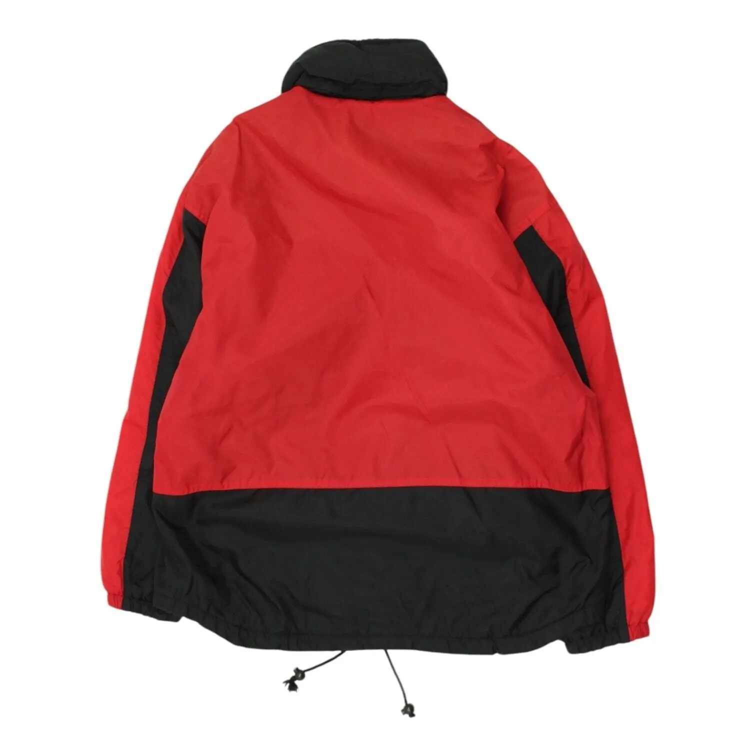 Nature Spirit Dynamic Mens Red Black Half Zip Jacket | Vintage 90s Tracksuit Top