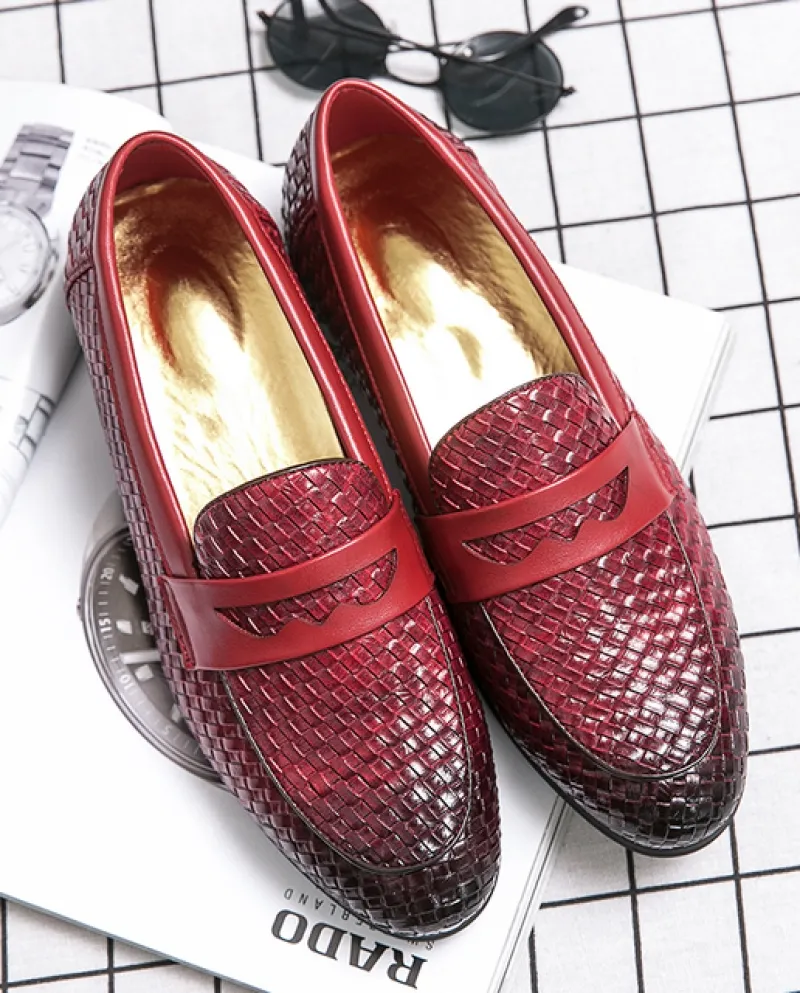 New Luxury Fashion Mens Tessuto a punta Colori Patchwork Abito Oxford Scarpe Mocassini Charm Wedding Prom Sapato Social Ma