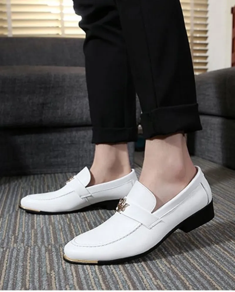 New Mens Blu Rosso Bianco Nero Classici Glitter Slip On Oxford Scarpe Mocassini Driving Wedding Prom Gentleman Formal Fo