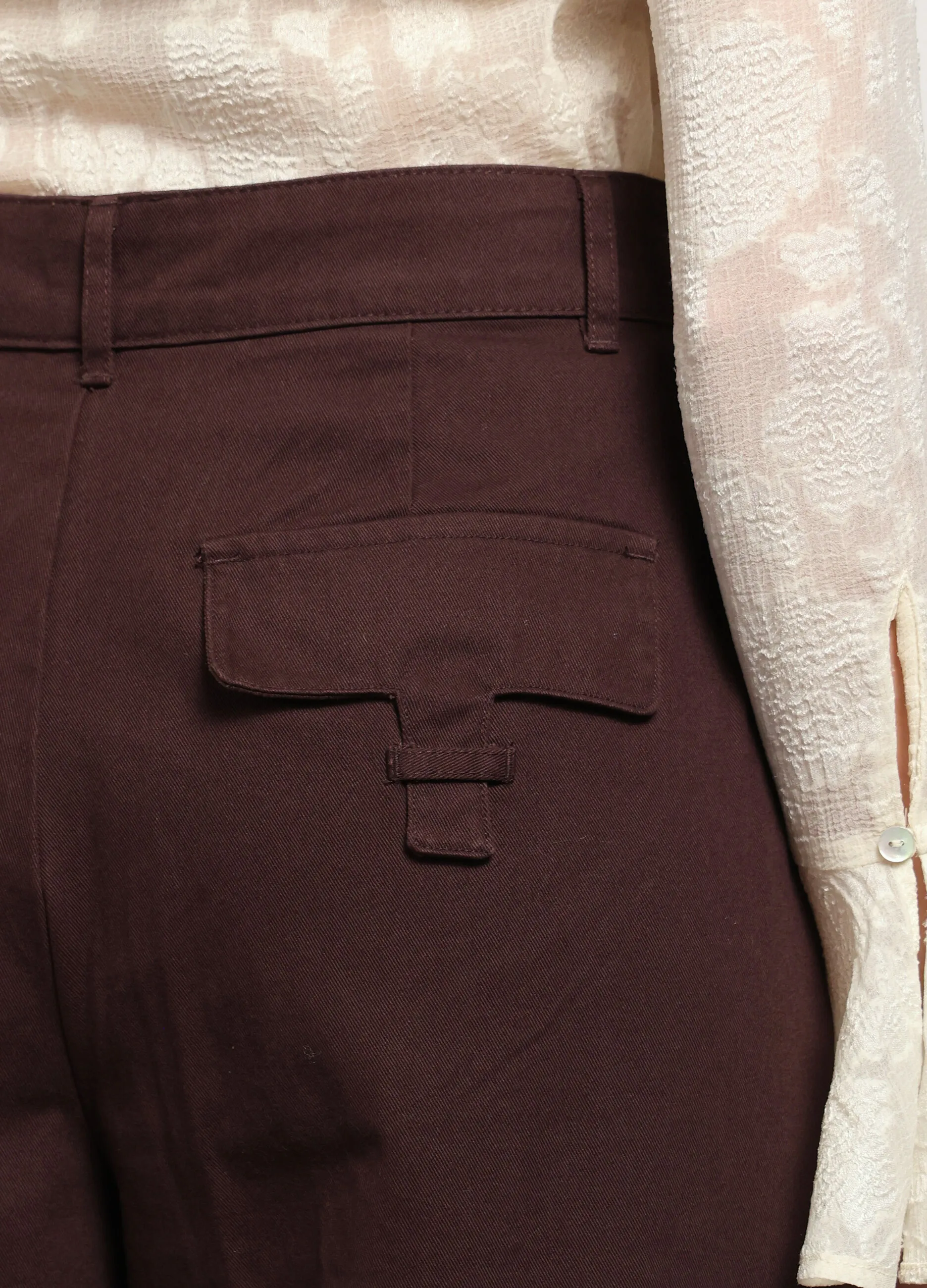 NICE & CHIC  Pantalone palazzo in puro cotone donna