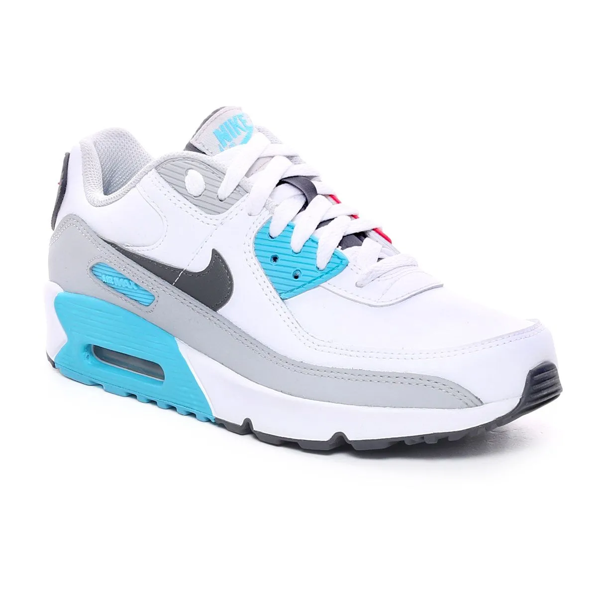 Nike Air Max 90 Ltr Gs Bianco Azzurro