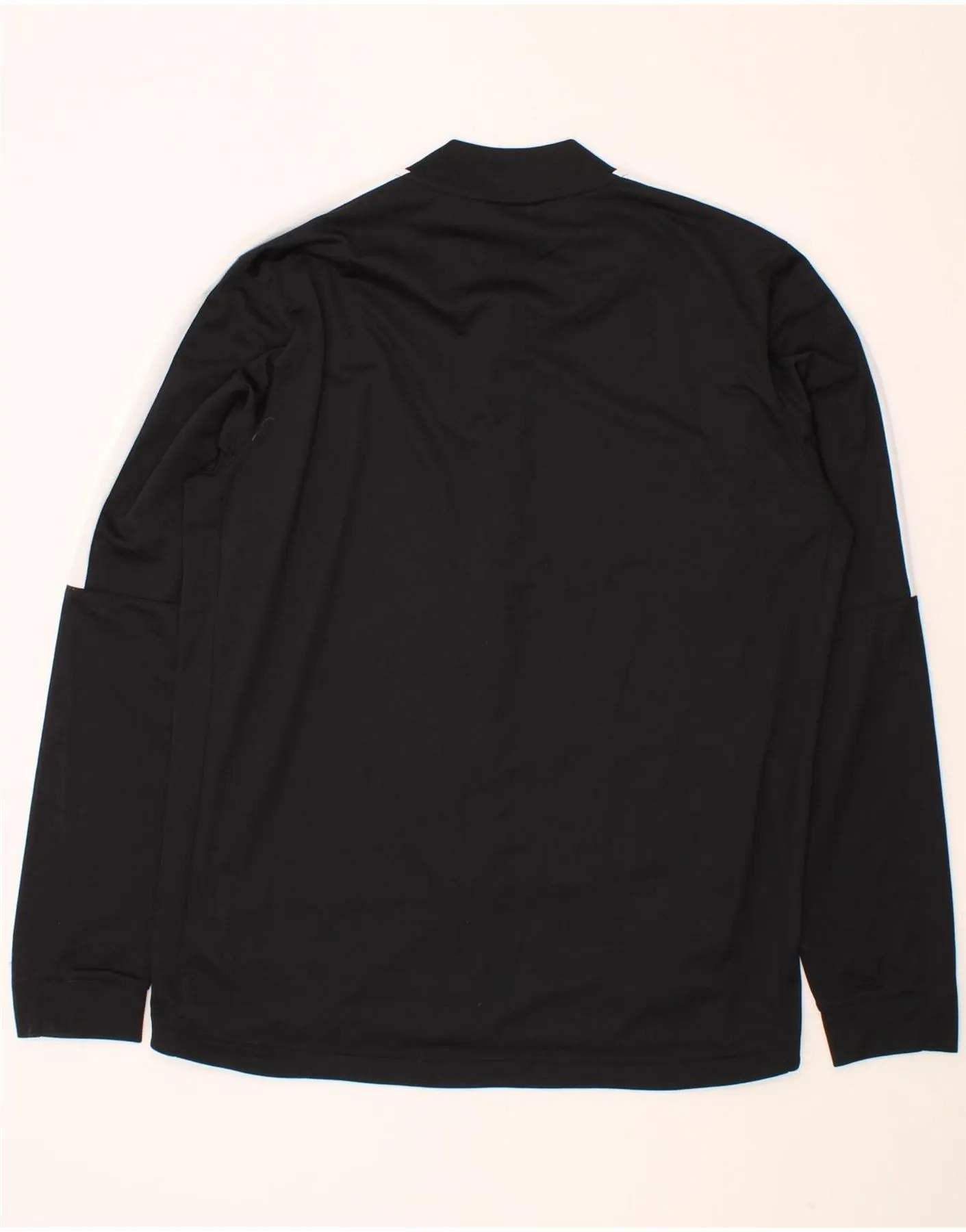 NIKE Mens Dri Fit Tracksuit Top Jacket XL Black Colourblock Polyester