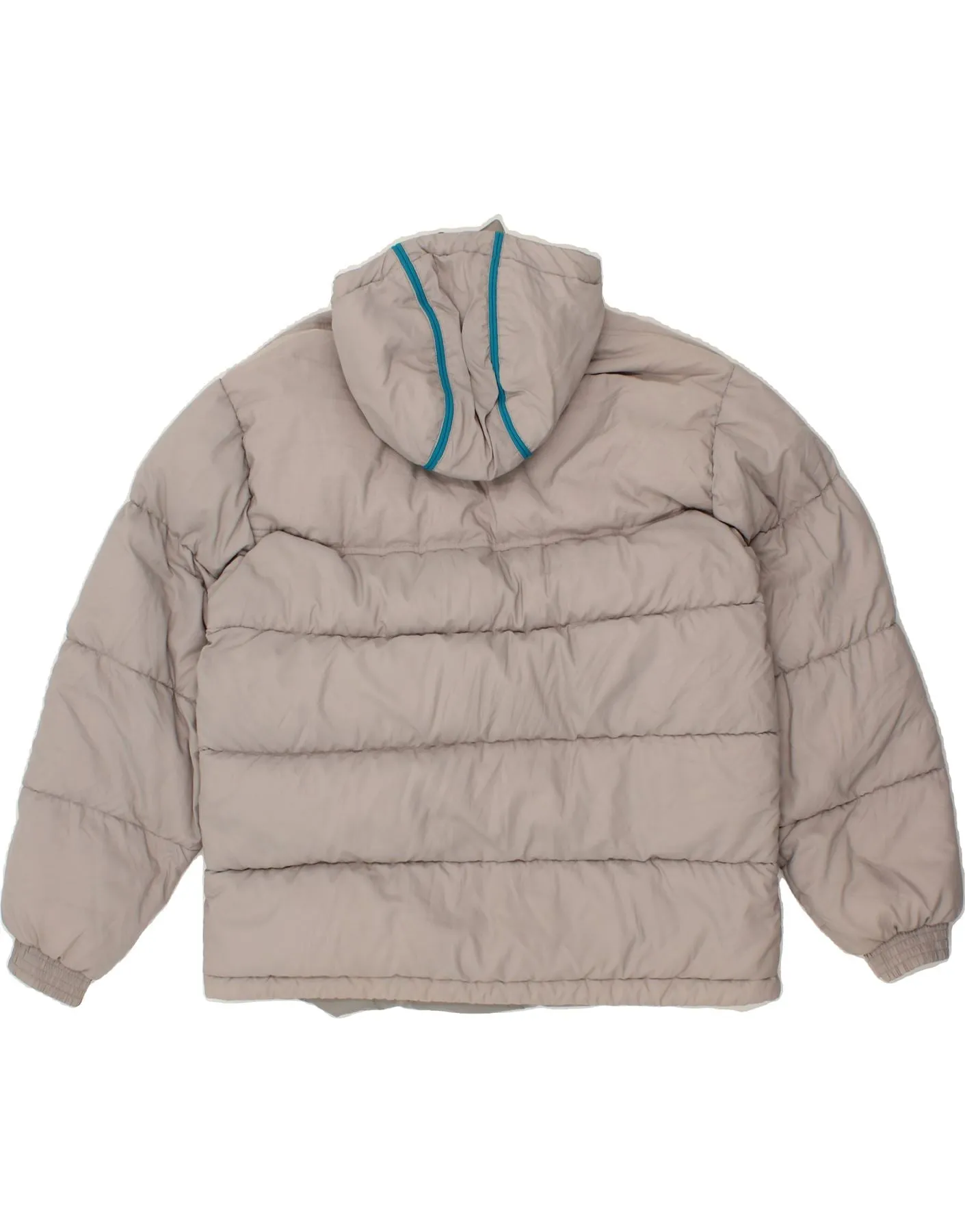 NIKE Mens Hooded Padded Jacket UK 39/41 Medium Grey