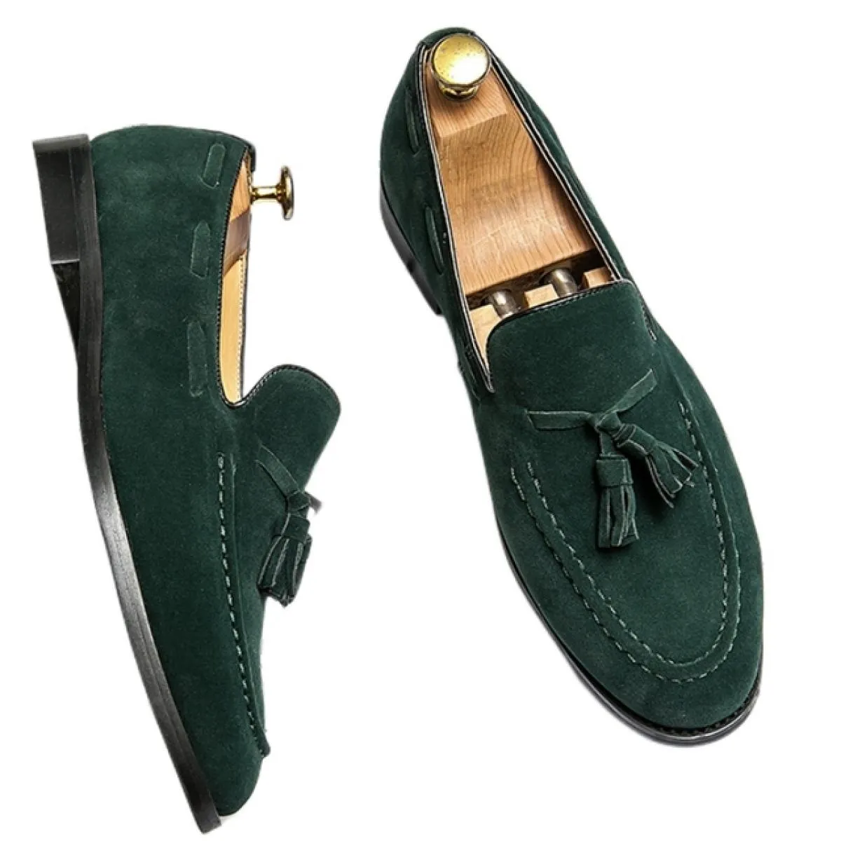 Nuovi mocassini nappe uomo scarpe formali floccaggio slip on primavera autunno punta tonda scarpe eleganti da uomo spedizione gr