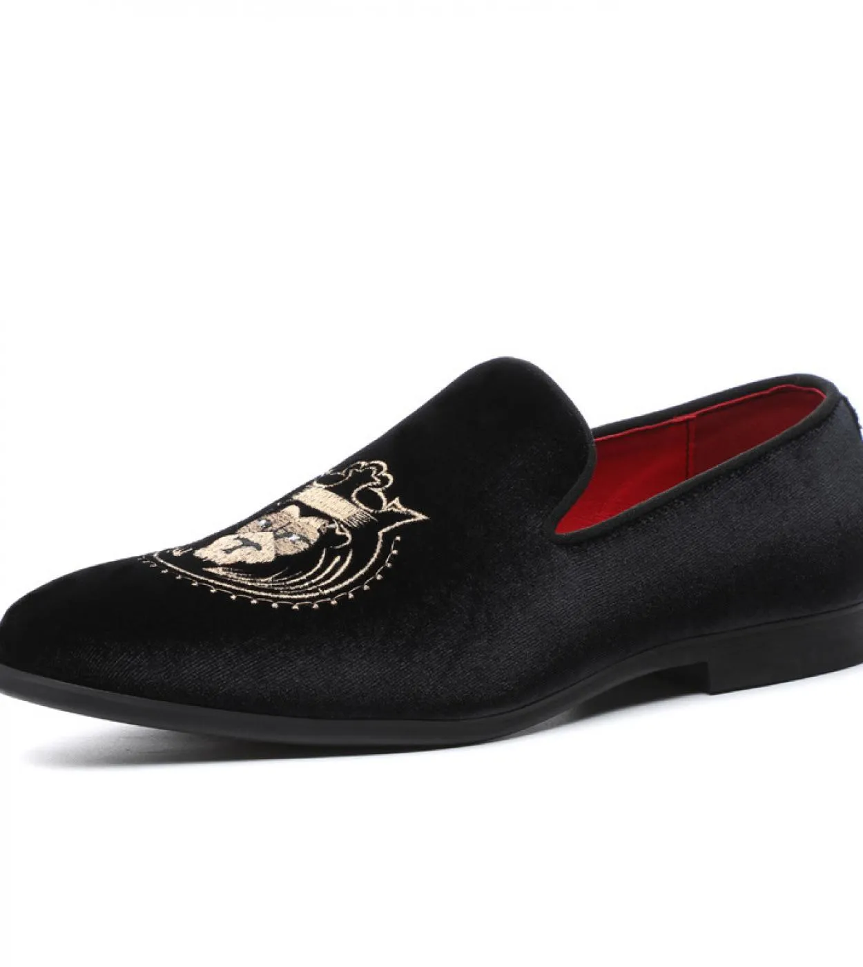 Nuovi mocassini Scarpe da uomo in pelle scamosciata color oro Tinta unita Classic Fashion Business Casual Wedding Scarpe elegant