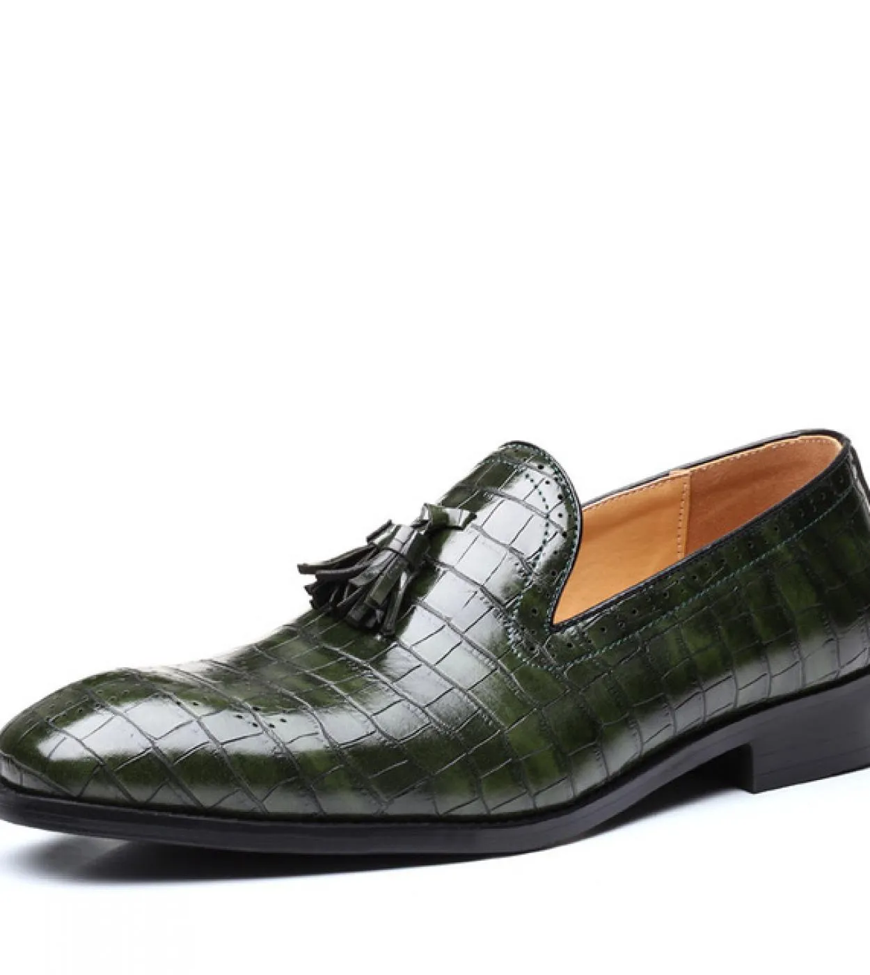 Nuovi mocassini Scarpe da uomo Pu Tinta unita Moda Business Casual Party Daily Crocodile Pattern Nappa Scarpe eleganti traspiran
