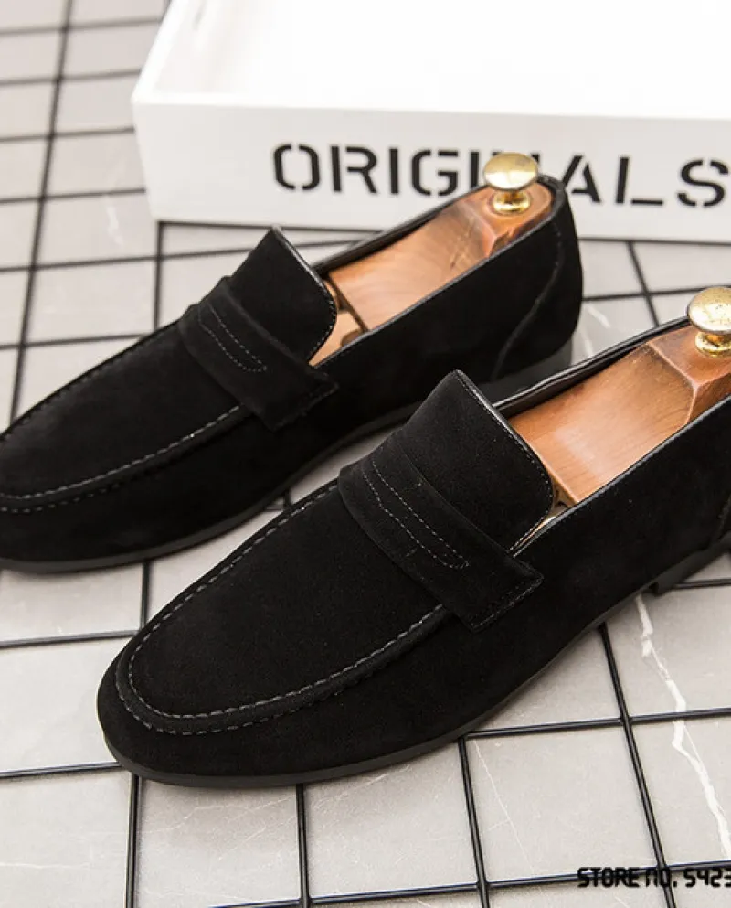 Nuovo arrivo British Men Fashion Scarpe Oxford in pelle scamosciata a punta Mocassini Driving Wedding Prom Gentleman Calzature f