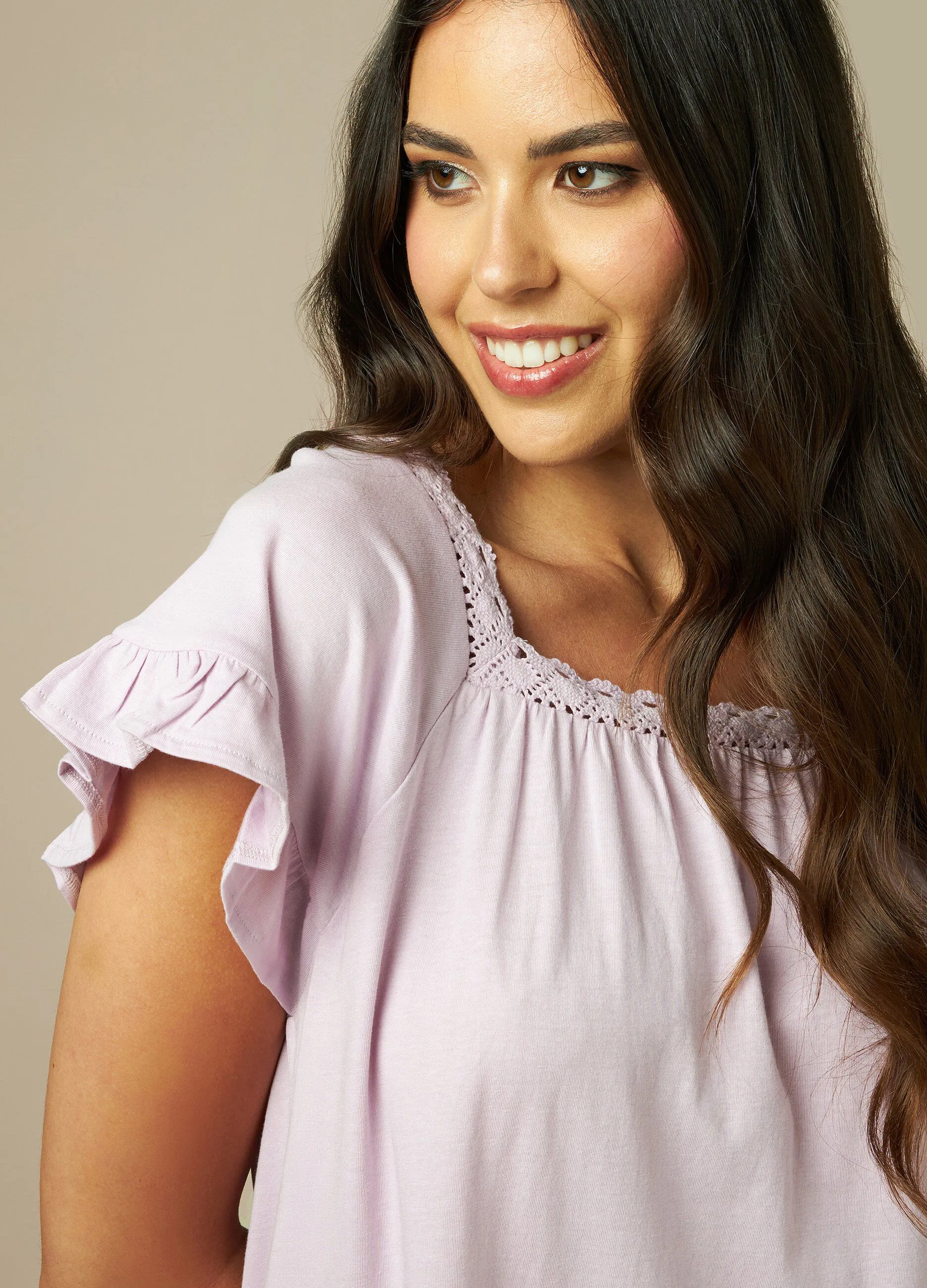 NYMOS  Camicia da notte in puro cotone donna