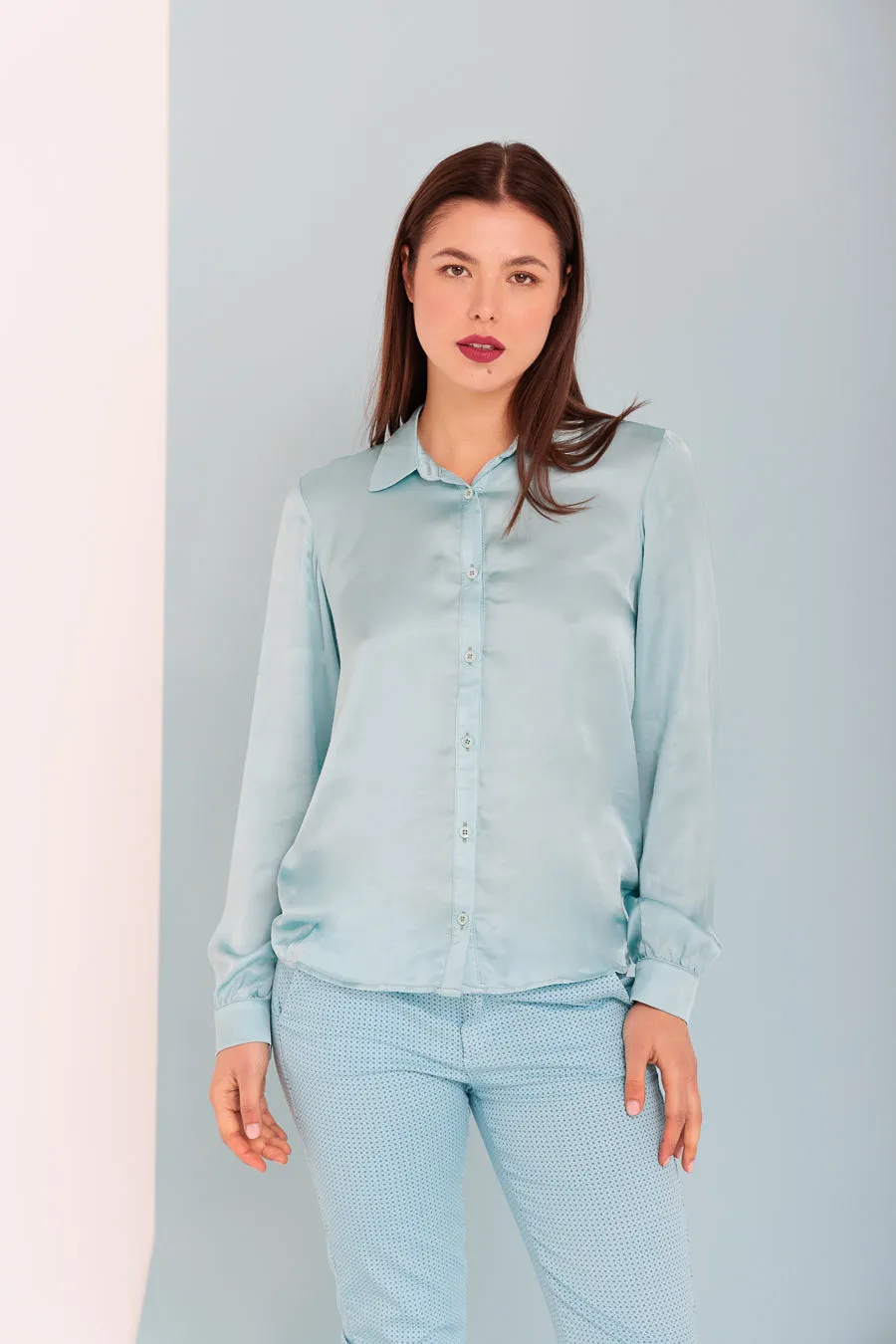 Olivia Summer Edition - Camicia in raso di viscosa