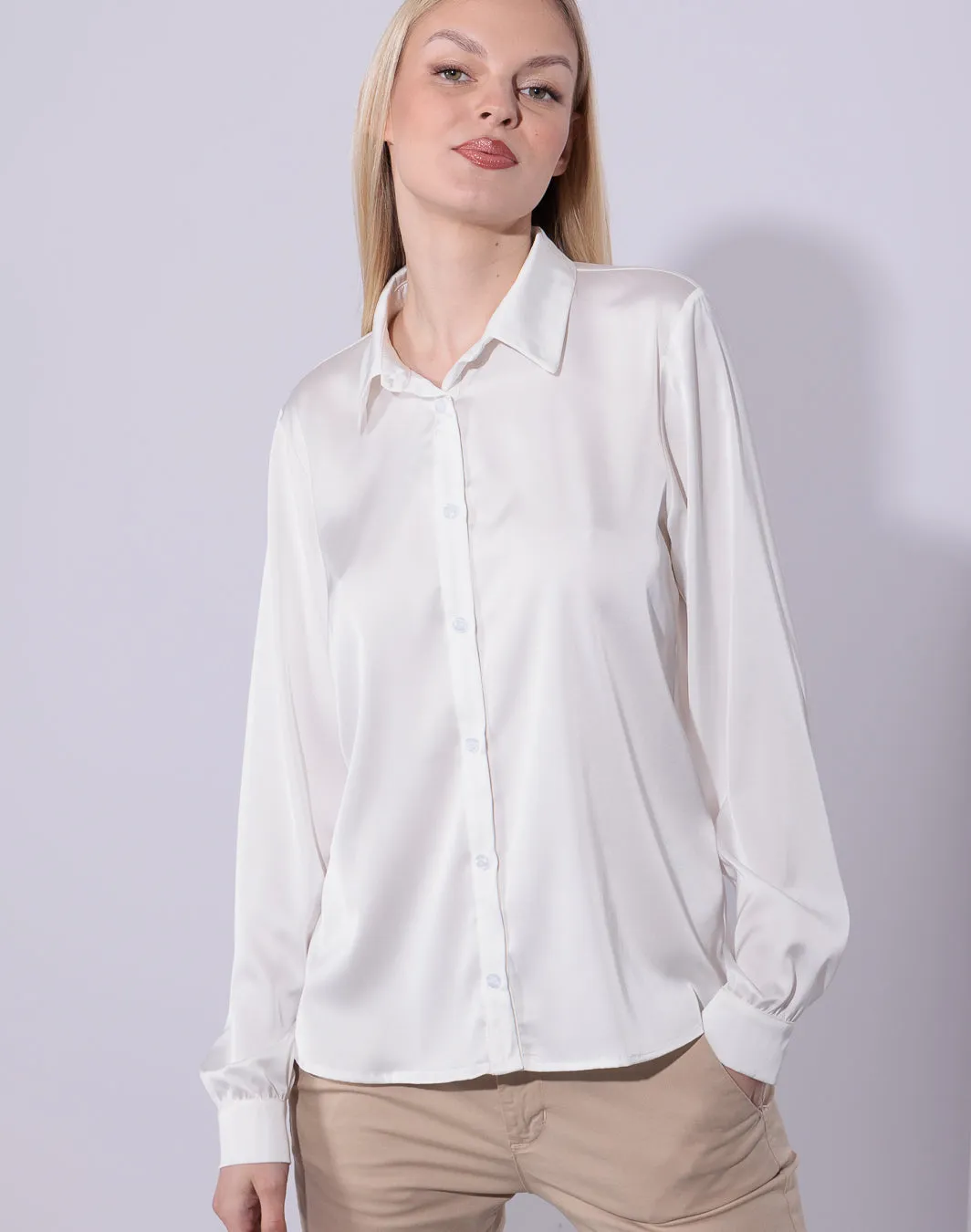 Olivia Summer Edition - Camicia in raso di viscosa