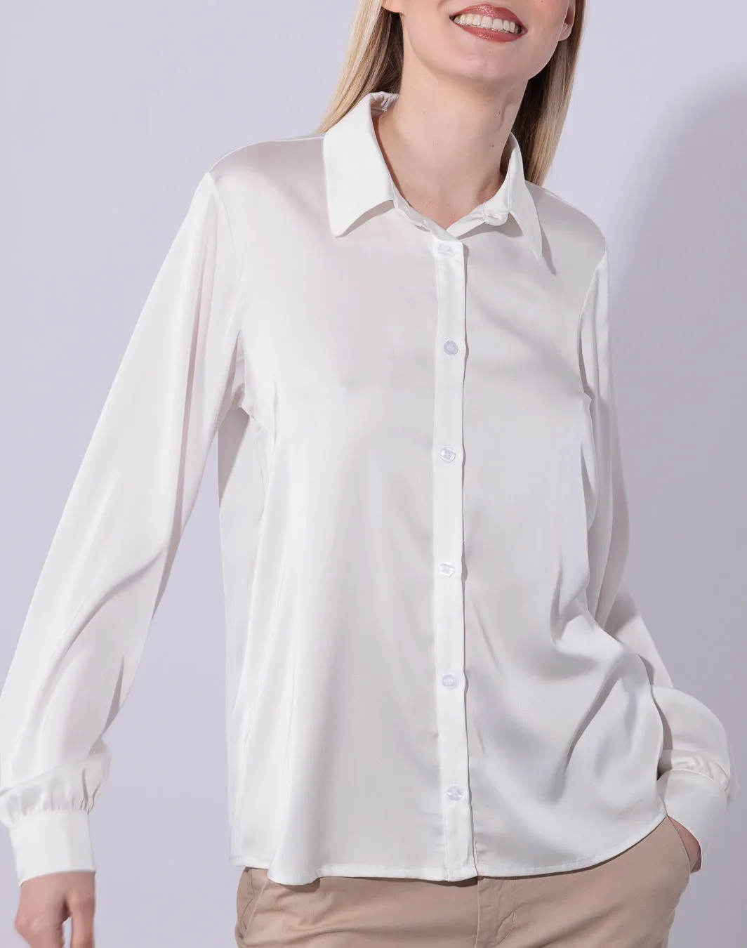 Olivia Summer Edition - Camicia in raso di viscosa
