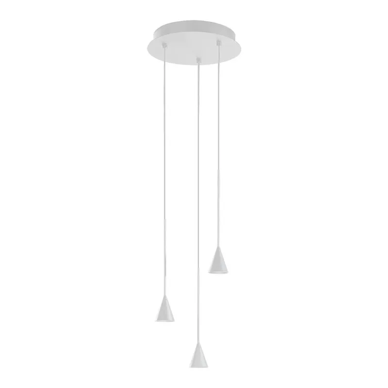 Ondaluce Sospensione LEX/3 LED in alluminio, bianco