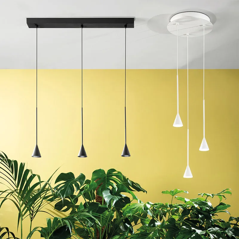 Ondaluce Sospensione LEX/3 LED in alluminio, bianco