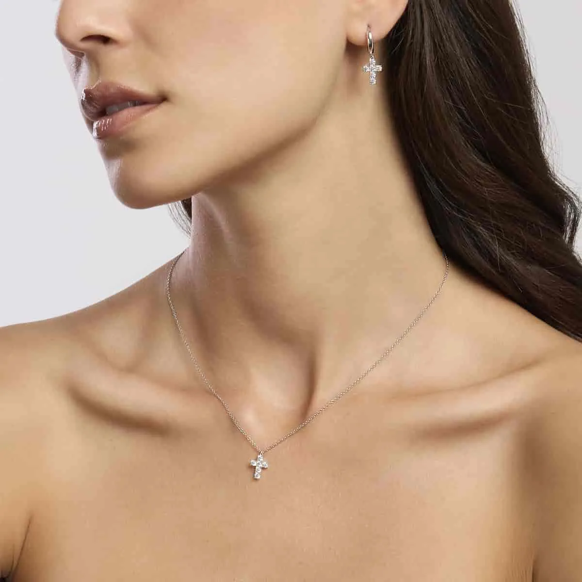 Orecchini con Croce Mabina Gioielli 563732