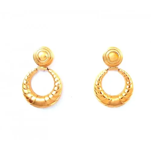 ORECCHINI IN ORO GIALLO 18 KT CON CHIUSURA A MONACHELLA