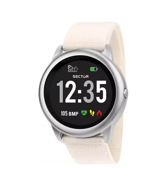 Orologio Digitale Donna Sector s-01 Smartwatch Bianco 46 mm r3251545502