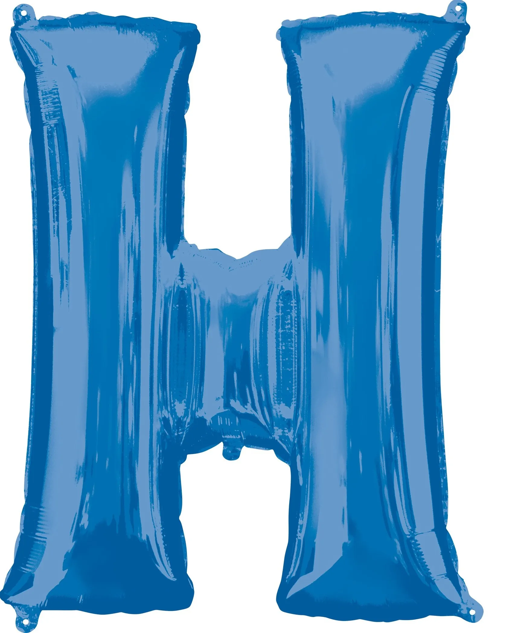 Palloncino foil lettera H blu XL 86 centimetri