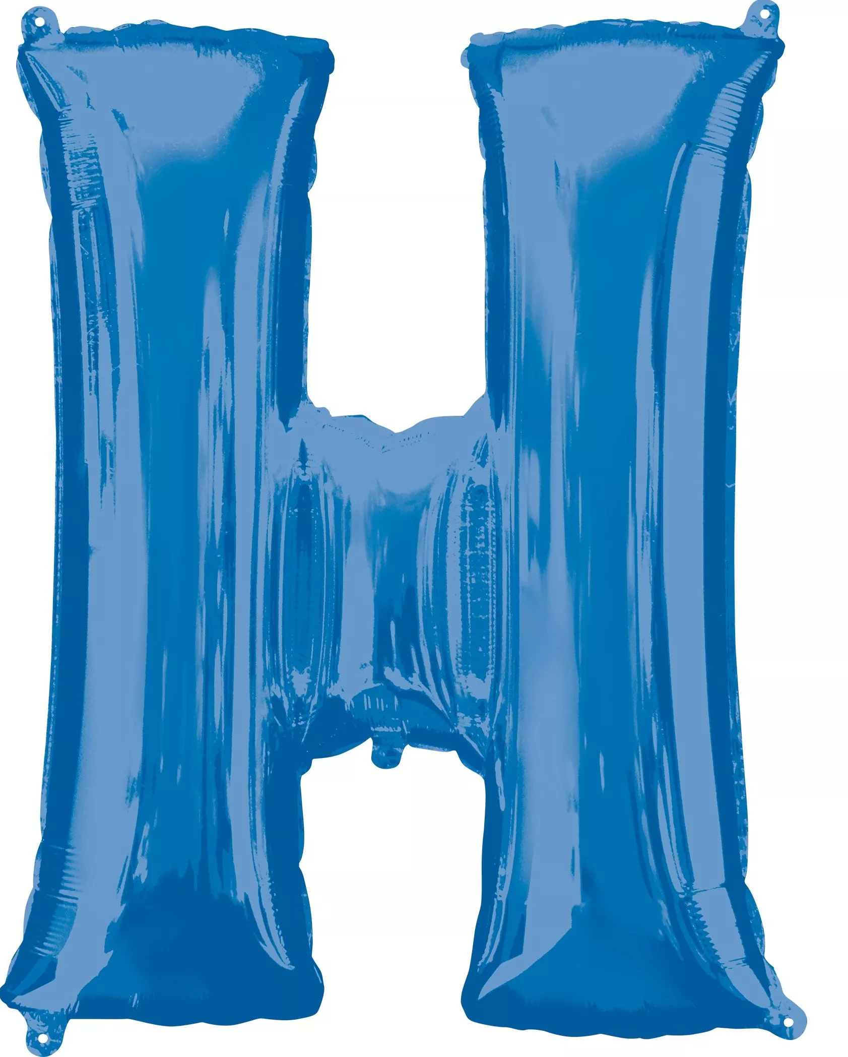 Palloncino foil lettera H blu XL 86 centimetri