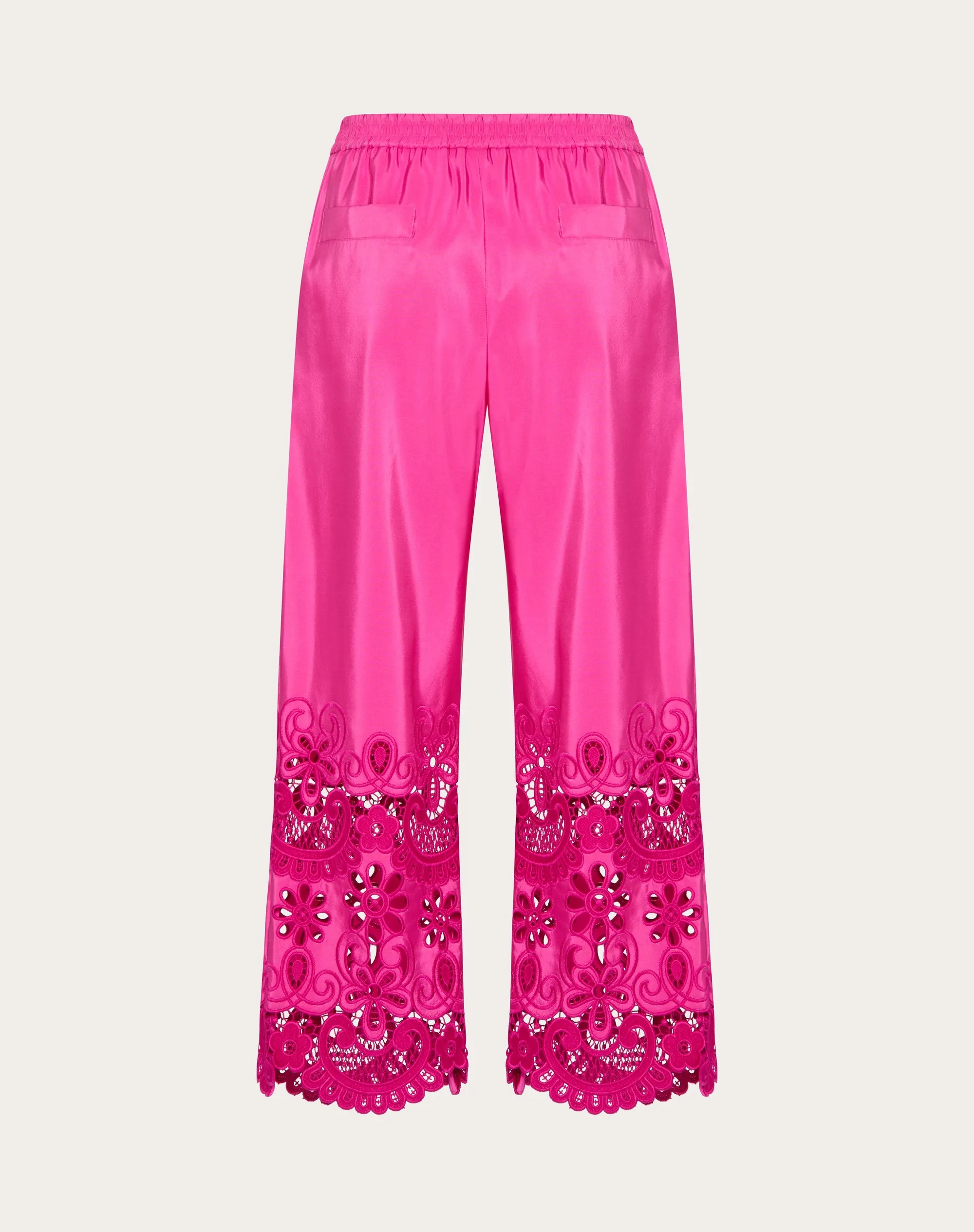 PANTALONE IN FAILLE VALENTINO BRODERIE