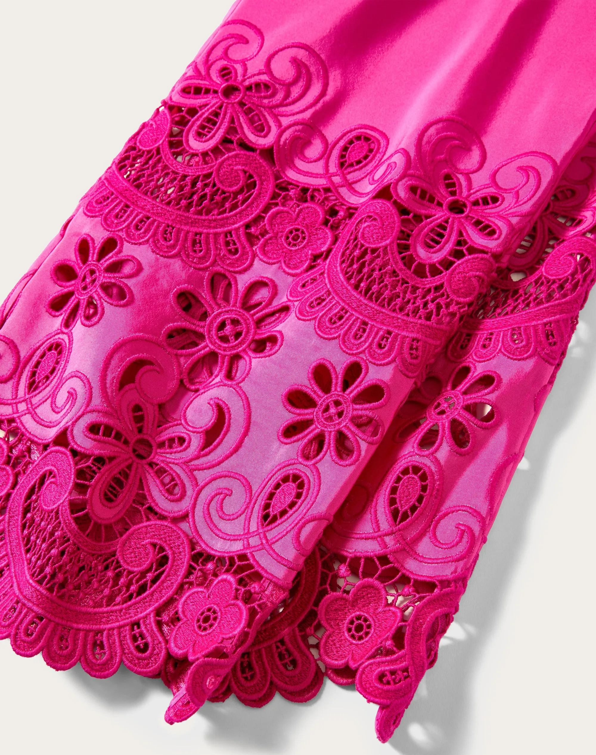 PANTALONE IN FAILLE VALENTINO BRODERIE