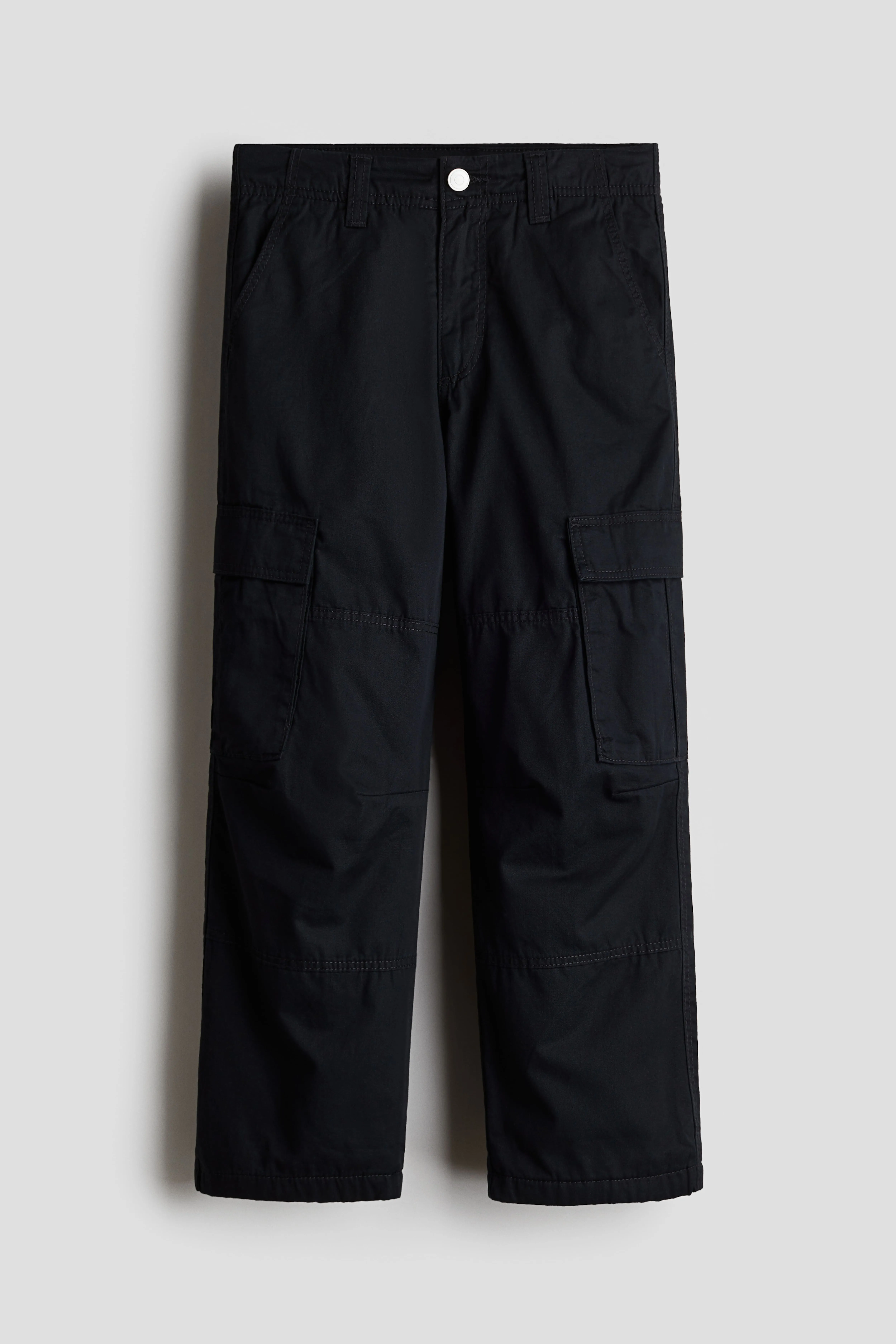 Pantaloni cargo in cotone foderati