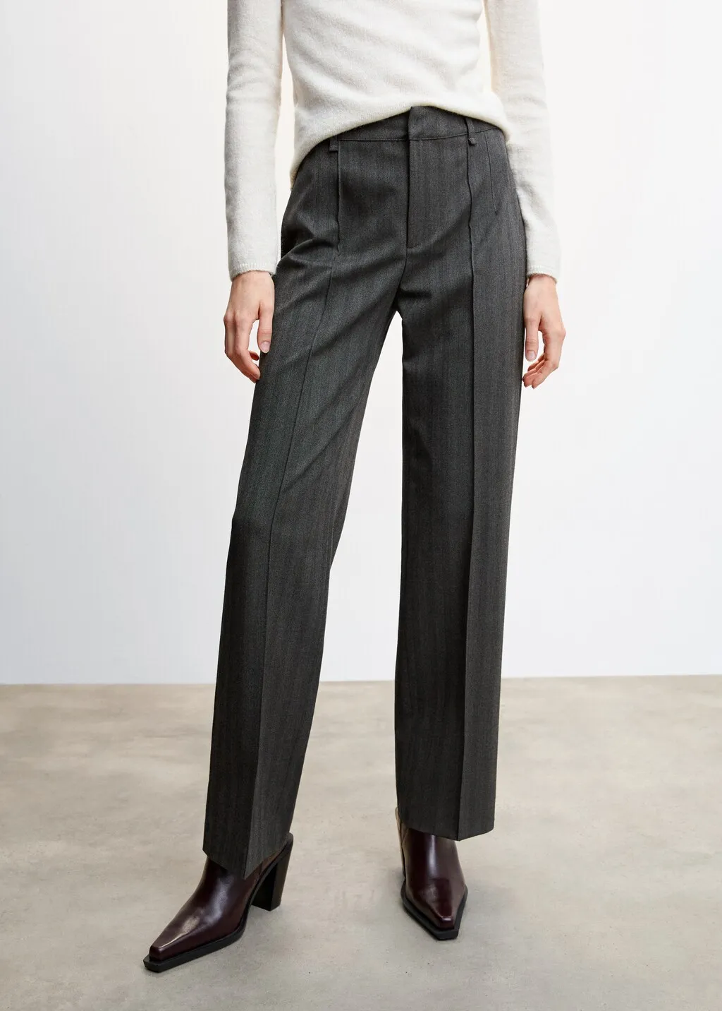 Pantaloni diritti righe